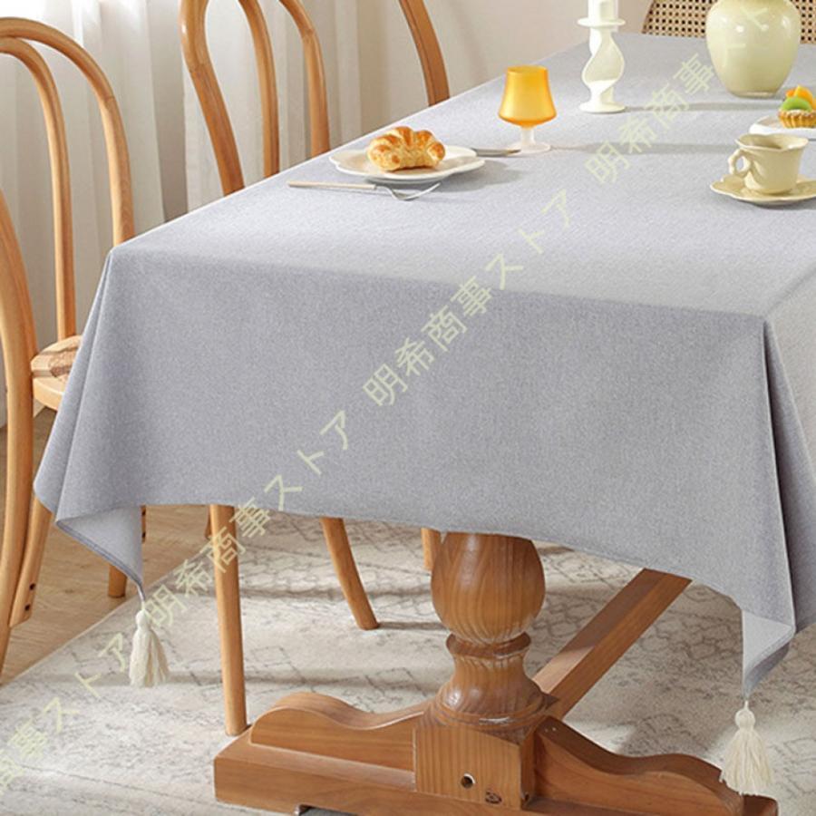 食卓カバー イベント モダン 花柄 シンプル 綿麻製 洗える テーブルクロス 撥水 田園 おしゃれ 無地 高密度 テーブルカバー 長方形 装飾 汚れ防止