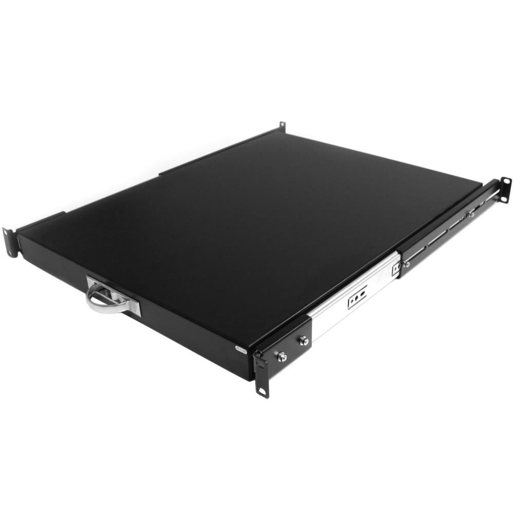 StarTech.com [SLIDESHELFD] 1U スライド式サーバラックマウント棚板 奥行