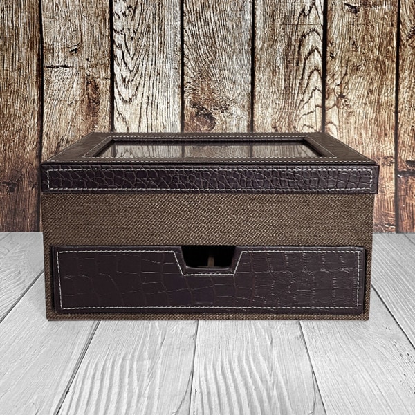 レザー/ジュエリーボックス/ジュエリー/引き出しキャビネット