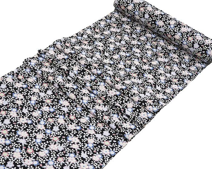 小紋 反物 ポリエステル 桜模様 洗える着物 新品 未仕立