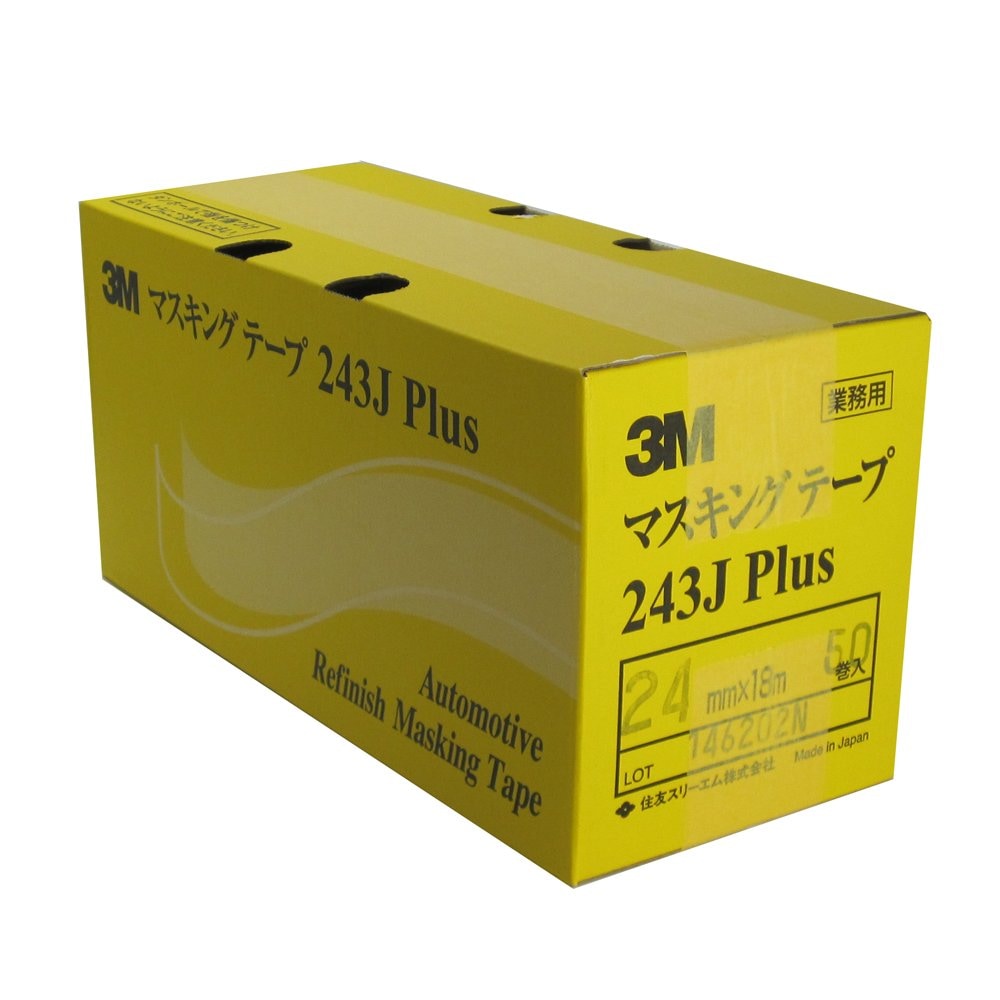 3M No.243J PLUS マスキングテープ 24mm×18M 50巻入