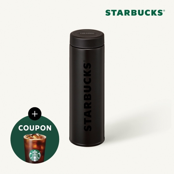 【starbucks】 スターバックス JON ブラック ワードマーク 魔法瓶 480ml 韓国スタバ