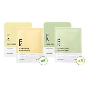 [新作] モデリングパック 5枚 2種 #鎮静スージング #輝きトーンアップ