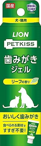 他サイト： ＰＥＴＫＩＳＳ　歯みがきジェル　リーフの香り　４０ｇ　犬　猫　歯磨き　ＣＲＣ40―39―05―25―00の商品画像