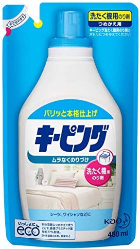 【まとめ買い】 洗たく機用キーピング 詰め替え 480ML ×2セット