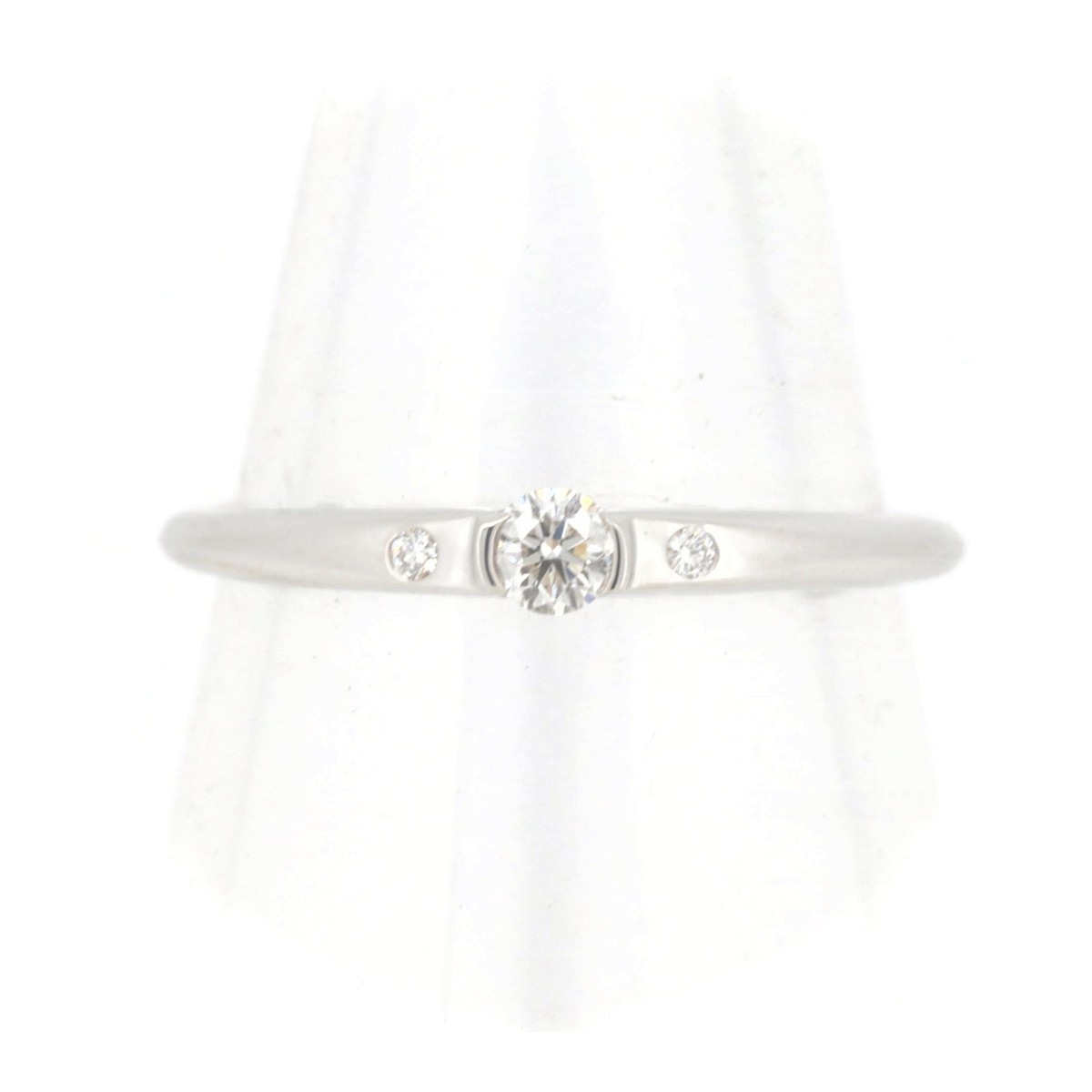 スタージュエリー ダイヤモンド リング 指輪 0.11ct 11号 K18WG(18金 ホワイトゴールド) 質屋出品