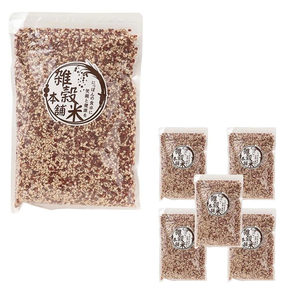 雑穀 雑穀米 国産 ひきわり小豆 2.7kg(450g×6袋) 無添加 無着色 ダイエット食品 イソフラボン タンパク質