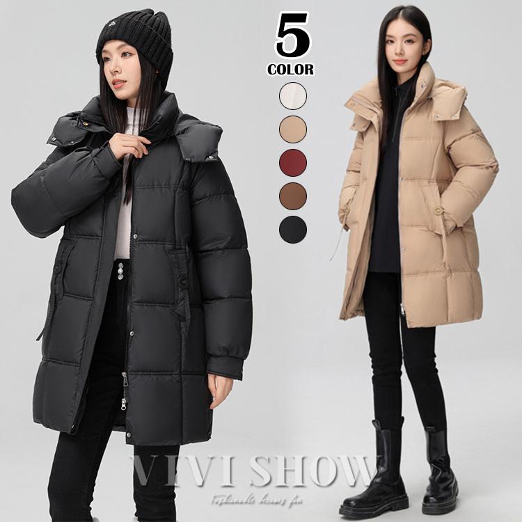 秋冬人気再販ダウンコート レディース 中綿コート 防寒 防 ダウンジャケット ロングコート ロング丈 軽量 おしゃれ 通勤 通学 おすすめ 防寒 着痩せ