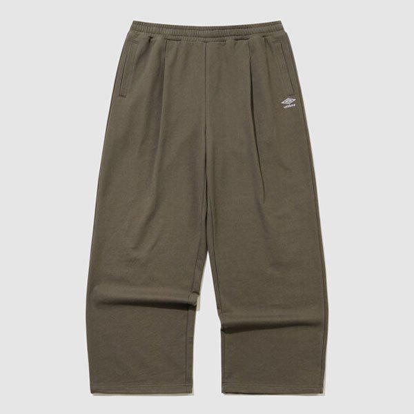 U スポーティ ニット ワイド ジョガー 2WAY パンツ UR121CFP15 DBR