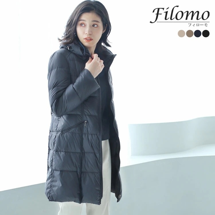 Filomo ライト ダウンコート レディース 冬 軽い 大きいサイズ 30代 40代 50代 ママ 母 女性 ミセス コート 冬 レディース 母の日 ギフト プレゼント 0 0 5F (080001
