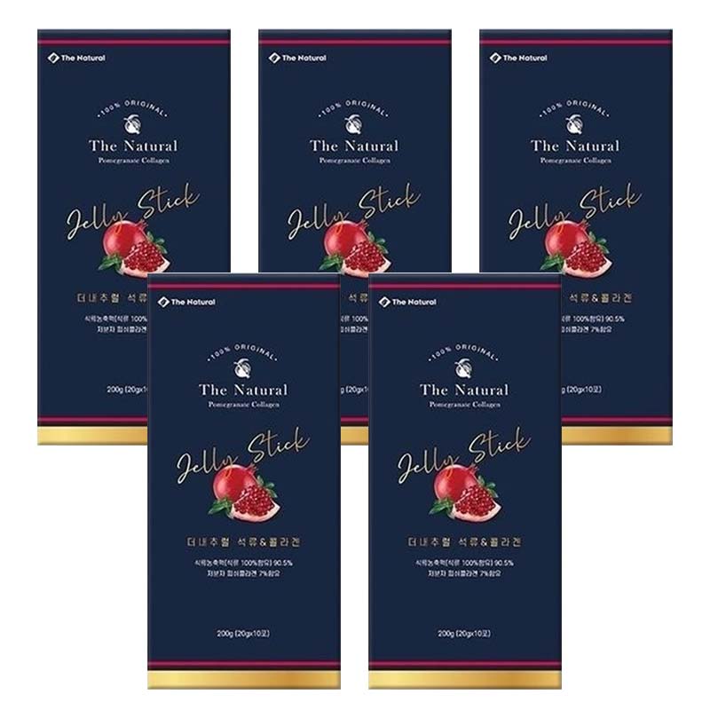 [5個 大容量]韓国 女性 大人気 ザクロ コラーゲン ゼリー サプリ エキス サプリメント カリウム ビタミン 美容トラブル