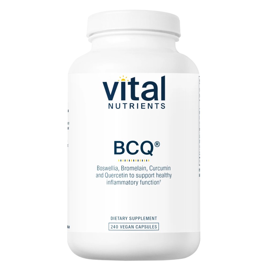 Vital Nutrients BCQ (Boswellia, bromelain, curcumin, and quercetin) 240 Vegan capsules 9,456円