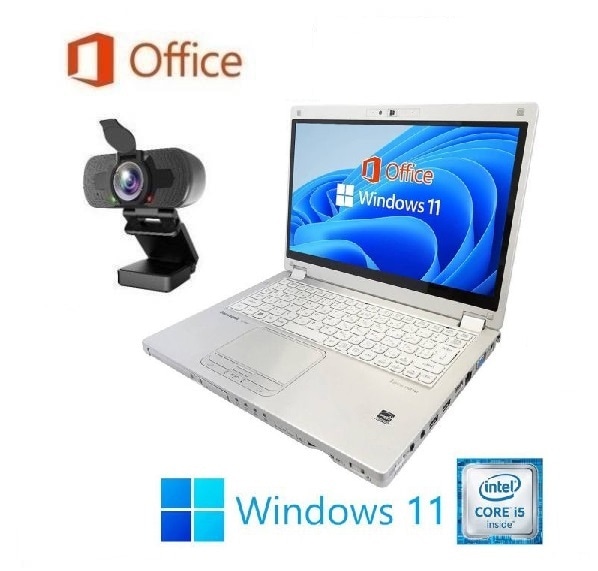 【高画質Webカメラセット】【サポート付き】CF-MX5 Windows11 Webカメラ SSD:1TB メモリ8GB