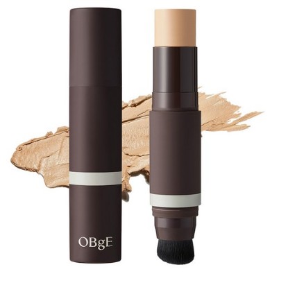 OBge ナチュラルカバー ファンデーション SPF50+ PA++++ 13g, 2号ベージュ, 1個