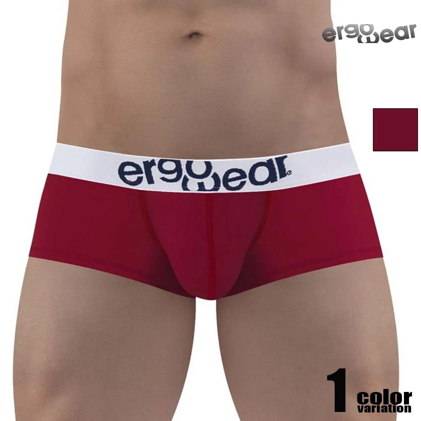 ボクサーパンツ メンズ Ergowear/エルゴウェア MAX COTTON Trunks Color Garnet 立体縫製 ボクサーパンツ　男性下着　メンズ　パンツ