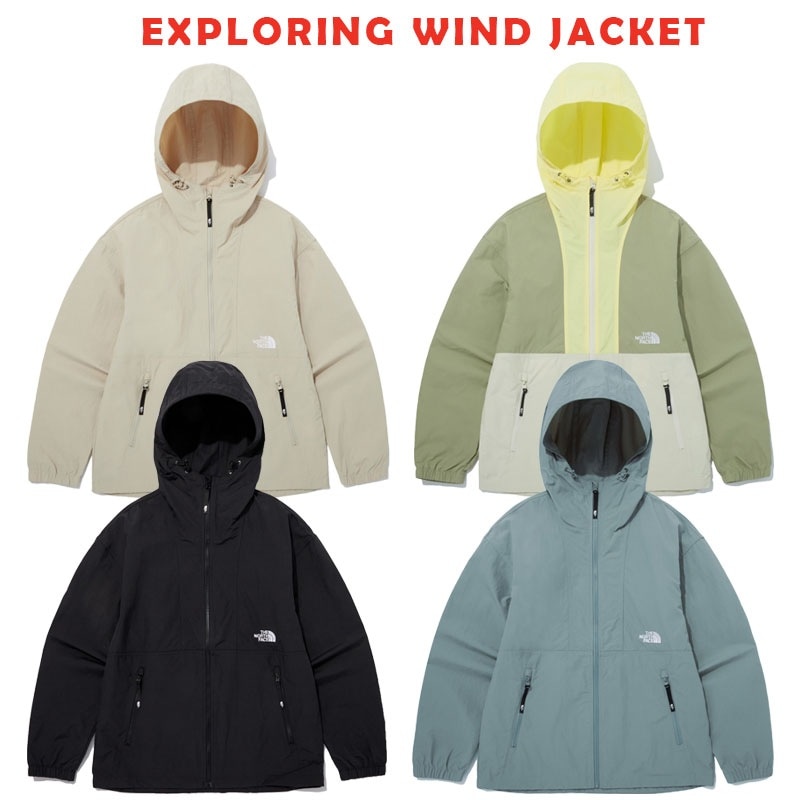 韓国正規品保証 関税負担なし NJ3BQ01A EXPLORING WIND JACKETデイリー 基本 着装 男子 女子 人気 韓国 ファッション 男女共用 アウトドア