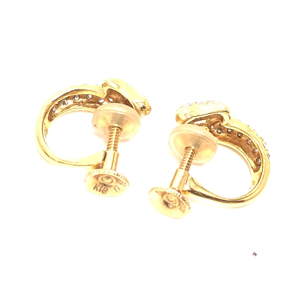 jewelry ジュエリー イヤリング K18 D0.19 D0.19 デザイン イヤリング 小物 アクセサリー ファッション小物 K18 ゴールド