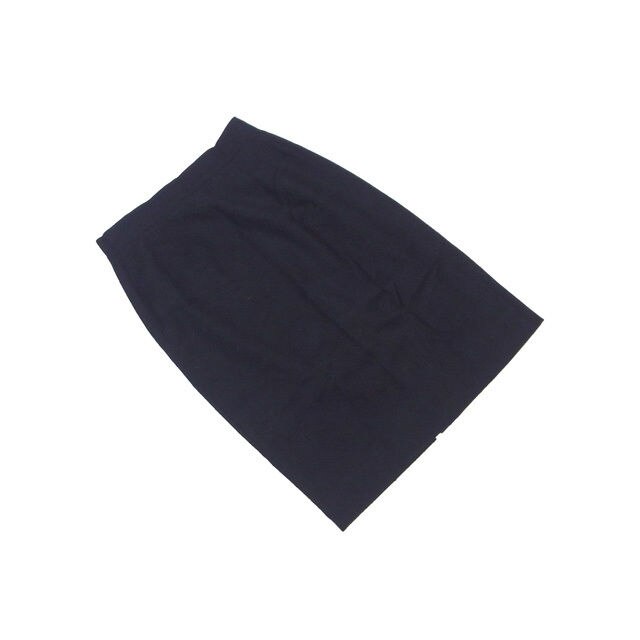 スカート ヒザ丈 タイトシルエット 38サイズ 後スリット入り ブラック 中古