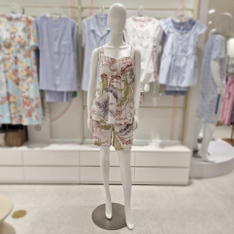 NR スラブ 葉っぱ柄 女性用イージーウェアセット EZ1973TEZ1973B
