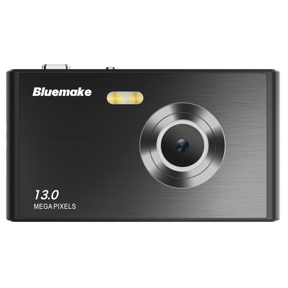 BLUEWIDE スリムカメラ 有効画素数1300万 5K動画 オートフォーカス バッテリー内蔵 Type-C充電 コンパクトデジタルカメラ デジカメ 修学旅行 薄さ1cm ブラック