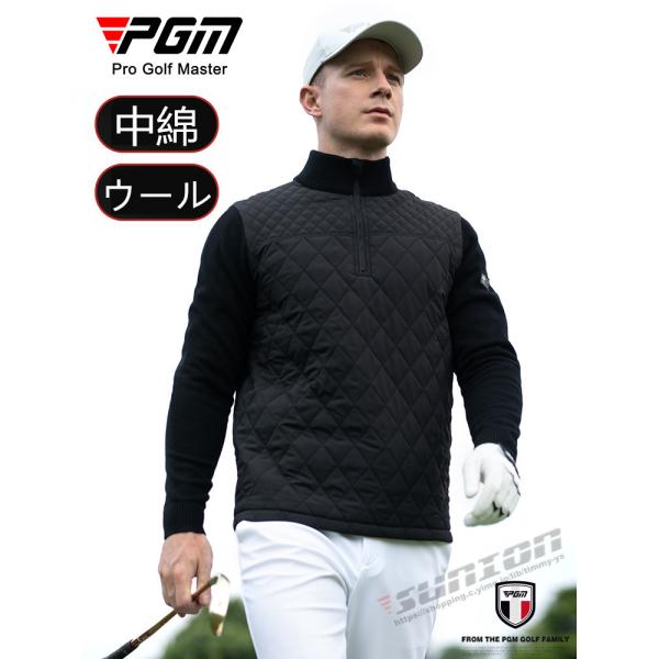 ゴルフ ゴルフウェア アウター ゴルフアウター 中綿 ウール コート ジャケット メンズ 長袖 春 秋冬 防寒 防風 スポーツウェア 男性用