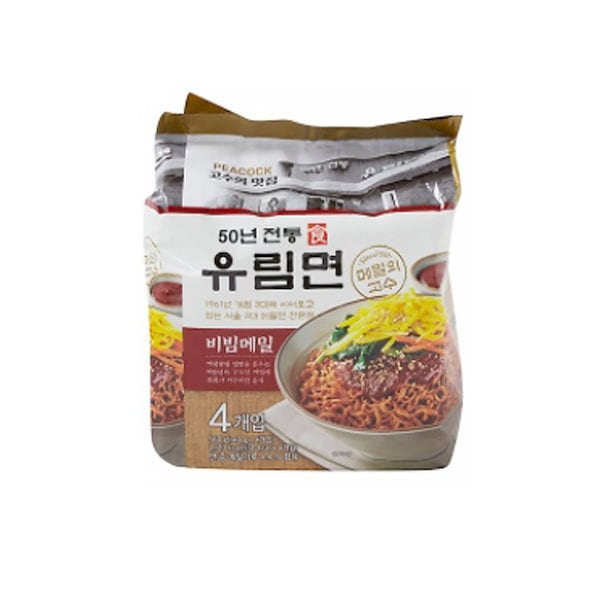 [韓国料理] ピーコク ゆりみょんビビンそば 140g4EA