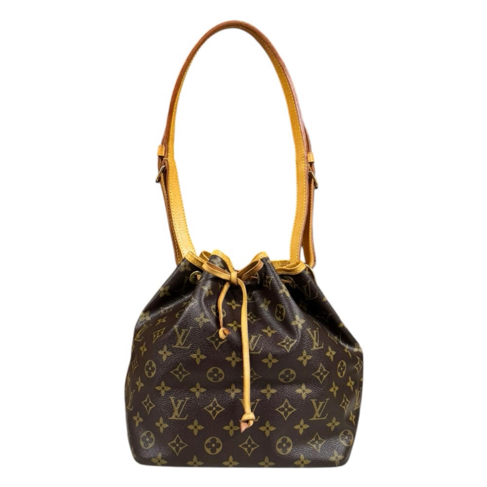 ルイヴィトン プチノエ モノグラム ショルダーバッグ モノグラムキャンバス M42226 ブラウン LOUIS VUITTON 中古