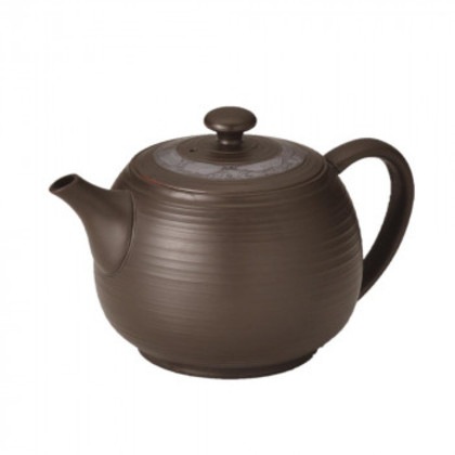 竹春黒蓋ラスターポット Y366