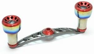 LIVRE(リブレ) リール FullComp クランク (右巻用) シマノ100用(ガンメタP+レッドG)