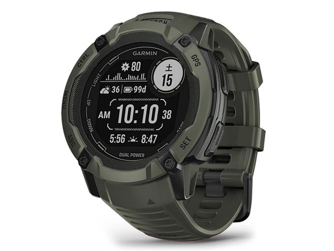 Instinct 2X Dual Power 010-02805-52 [Moss]ソーラー充電に対応したアウトドアGPSウォッチ