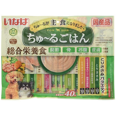 他サイト： いなば　ちゅーるごはん　とりささみバラエティ　１４ｇX４０本　ＣＲＣ45―08―20―55―00の商品画像