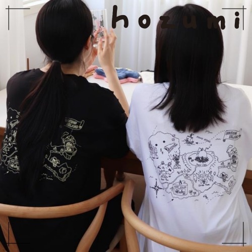 hozumi 半袖Tシャツ hozumi island t shirt (black / white) 韓国雑貨 可愛い インテリア