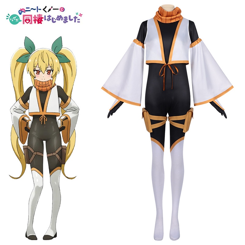 私の不可解な同居生活とニットの女性ニンジャcos衣類xia Jianye Aiフルジャンプスーツコスプレ服2