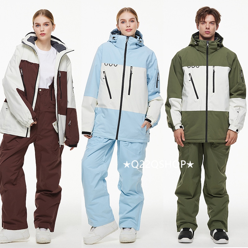 スノーボードウェア 2024 2025 上下セット メンズ レディース つなぎ パンツ ズボン ジャケット アウター ウィンタースポーツセットアップ スキーウェア スノボウェア スノー 韓国風防水