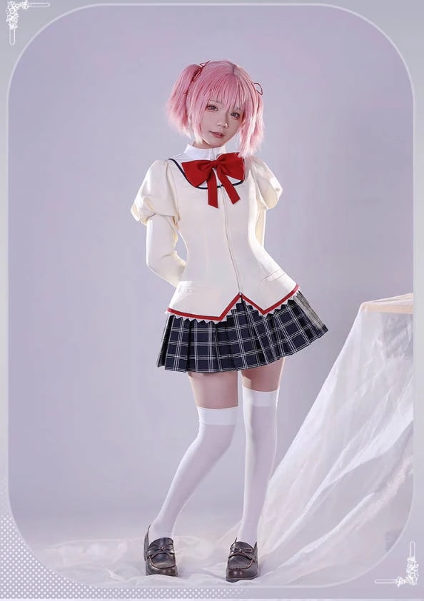 魔法少女まどかマギカ 鹿目まどか 変装 仮装 コスプレ服 コスプレ衣装