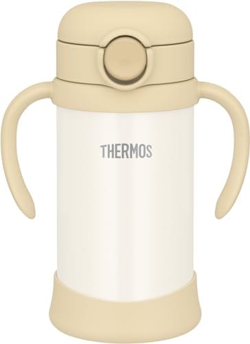 サーモス まほうびんのベビーストローマグ 飲み口とパッキンが一体 350ml サンドベージュ 保冷専用 FJT-350 SDBE