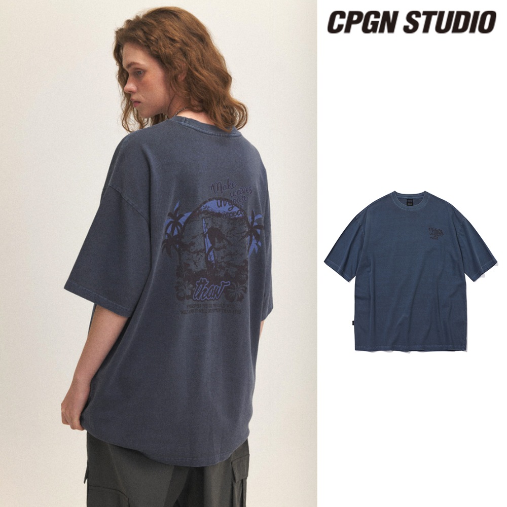【CPGN STUDIO】24SS★ Make WAVE Pigment Short Sleeve Tee CPGN STUDIO】24SS☆ Make WAVE Pigment Short Sleeve Tee