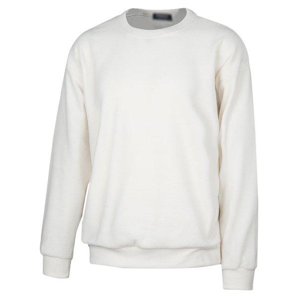 メンズ季節限定セミオーバーフィットラウンドTシャツ NE-TSA-Q010-クリーム色