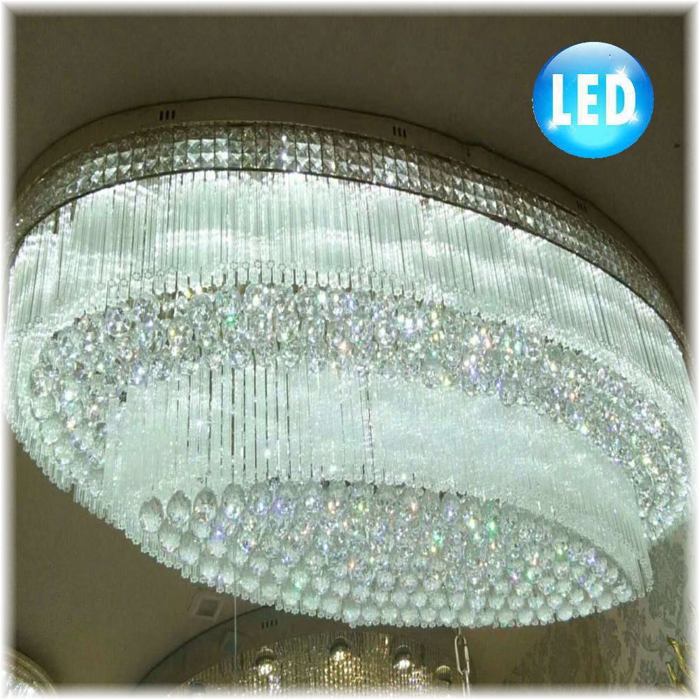 【LED付き！】新品 超豪華！ 大型38灯 リモコン付き LED クリスタル シャンデリア