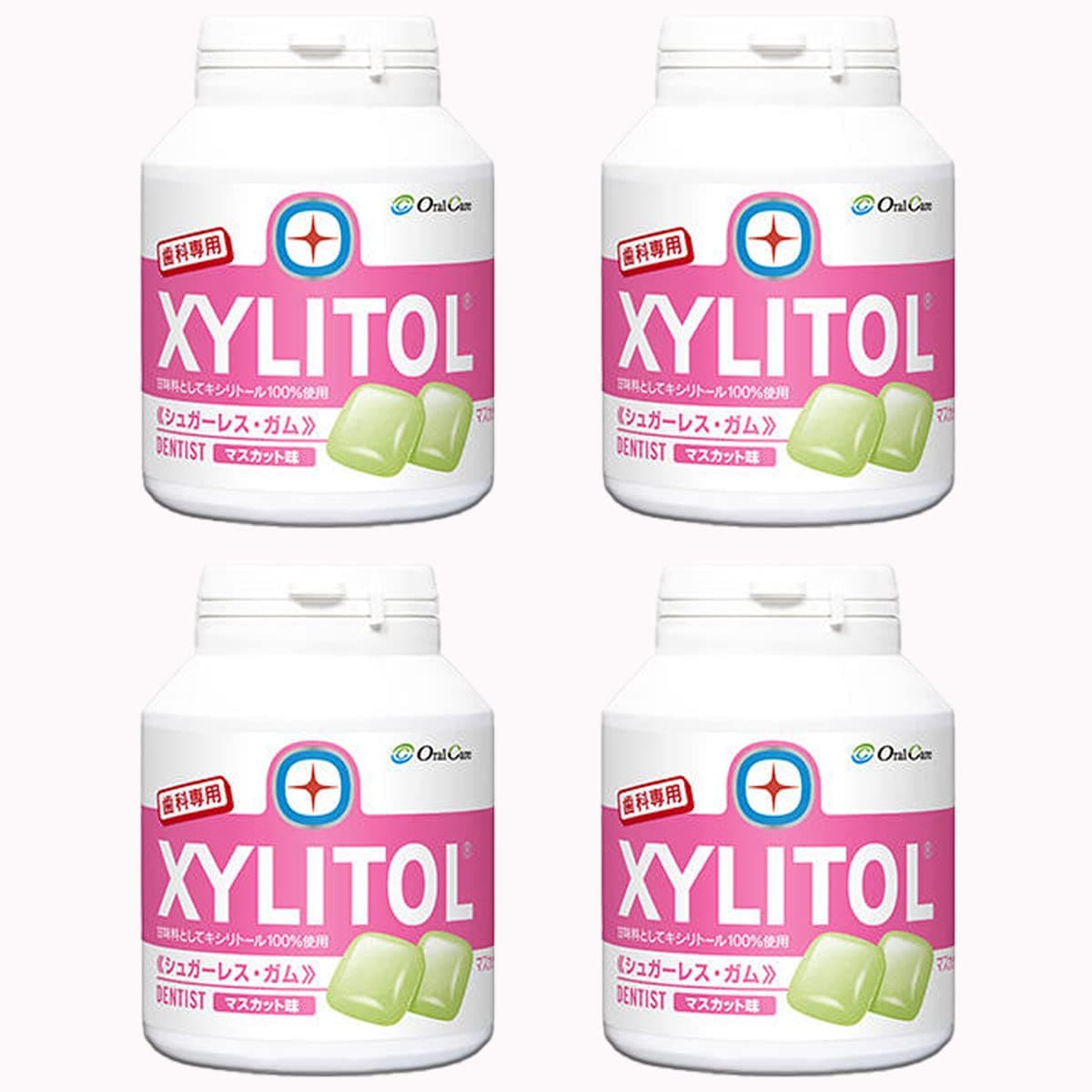オーラルケア 歯科専用 ロッテ キシリトールガム ボトルタイプ 90粒 × 4本セット マスカット味