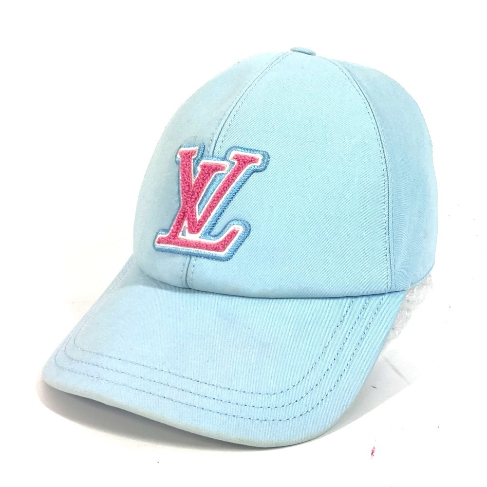 キャップ M7318L キャップ・LV シグネチャー LV リミックス 帽子 キャップ帽 ベースボール コットン シエル ブルー