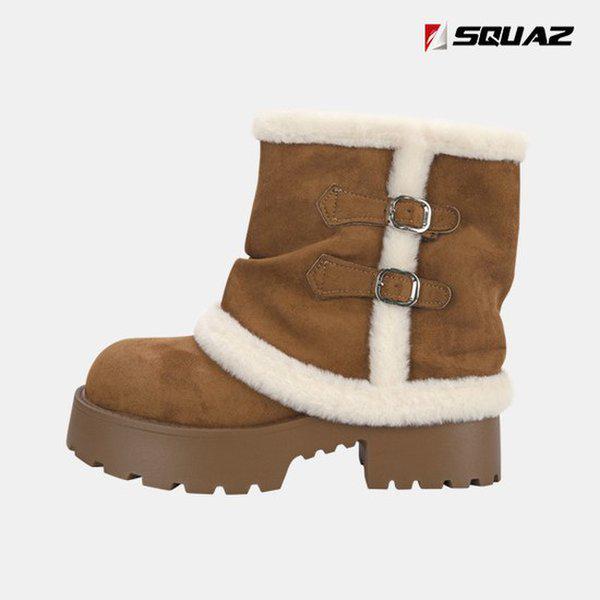 女性用フォールドウォーマーブーツ 防寒スエードファーブーツ SSS738 6,934円