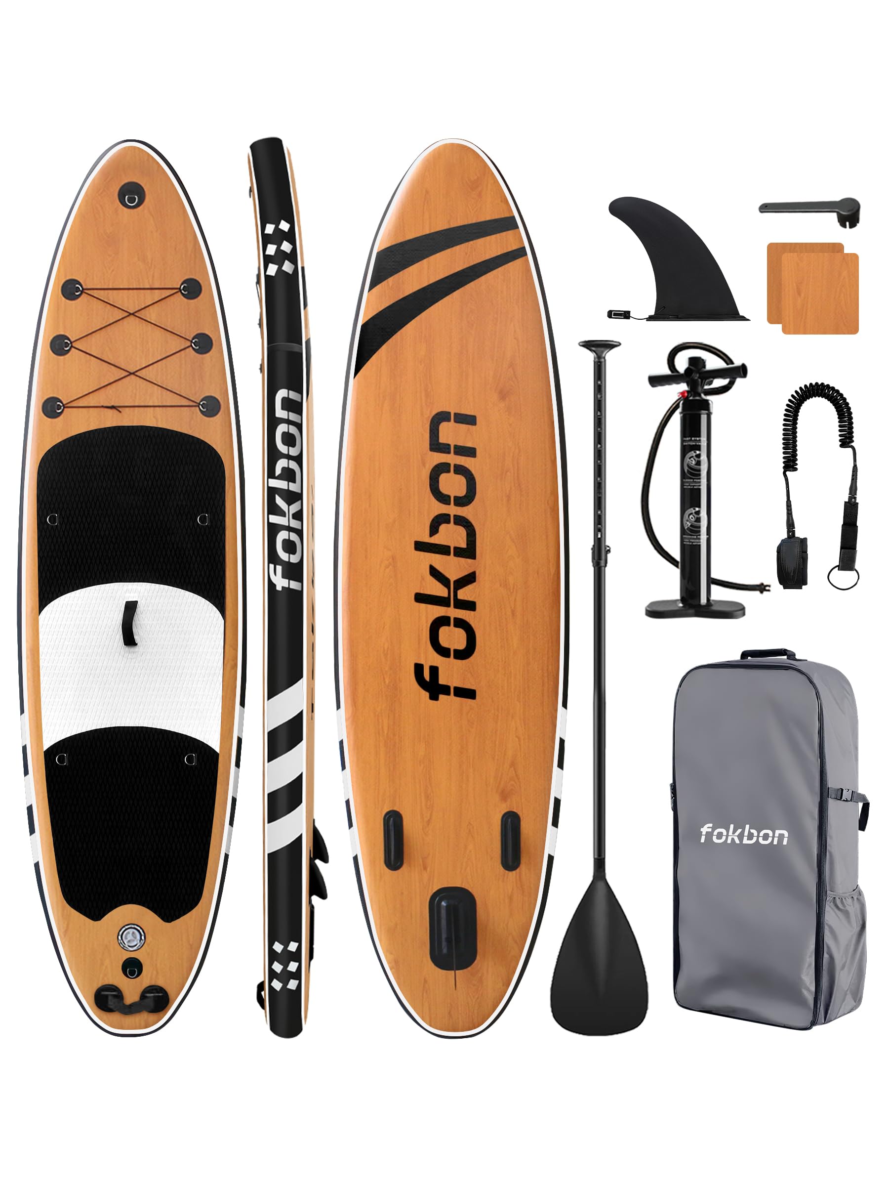 SUPボードfokbon サップボード インフレータブルトスタンドアップパドルボード 安定 耐久 軽量 初心者 セット 長さ 320cm 幅81cm 10’6 耐荷重量150kg 熟練者 釣り ヨガ（