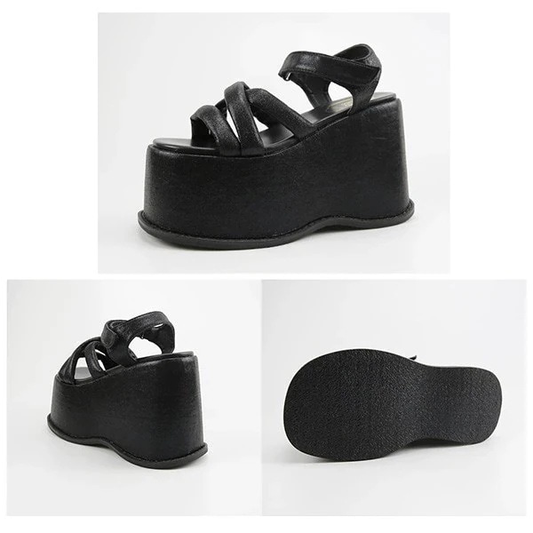 サンダル 厚底 プラットフォーム レディース ベルトサンダル 厚底サンダル ベルト 夏 疲れにくい ブラック 選べるヒール 8センチ 12センチ アウトドア カジュアル おしゃれ 海 プール