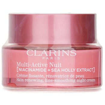 Clarins マルチ-アクティブ ニュイ (ナイアシンアミド + シー ホリー エキス) スキン リニューイング ライン-スムージング ナイト クリーム 全肌タイプ