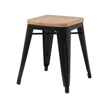 東谷 スツール ブラック 天然木 PC-261BK