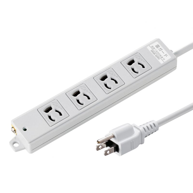 工事物件雷ガードタップ 3P 4個口 3m TAP-K4SP-3