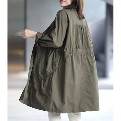 春コート スプリングコート レディース トレンチコート シンプル カジュアル チェスター 春 アウ30%までに制限 5,726円