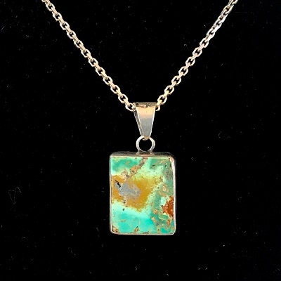 手作りシルバーターコイズストーン（66）　4.9g