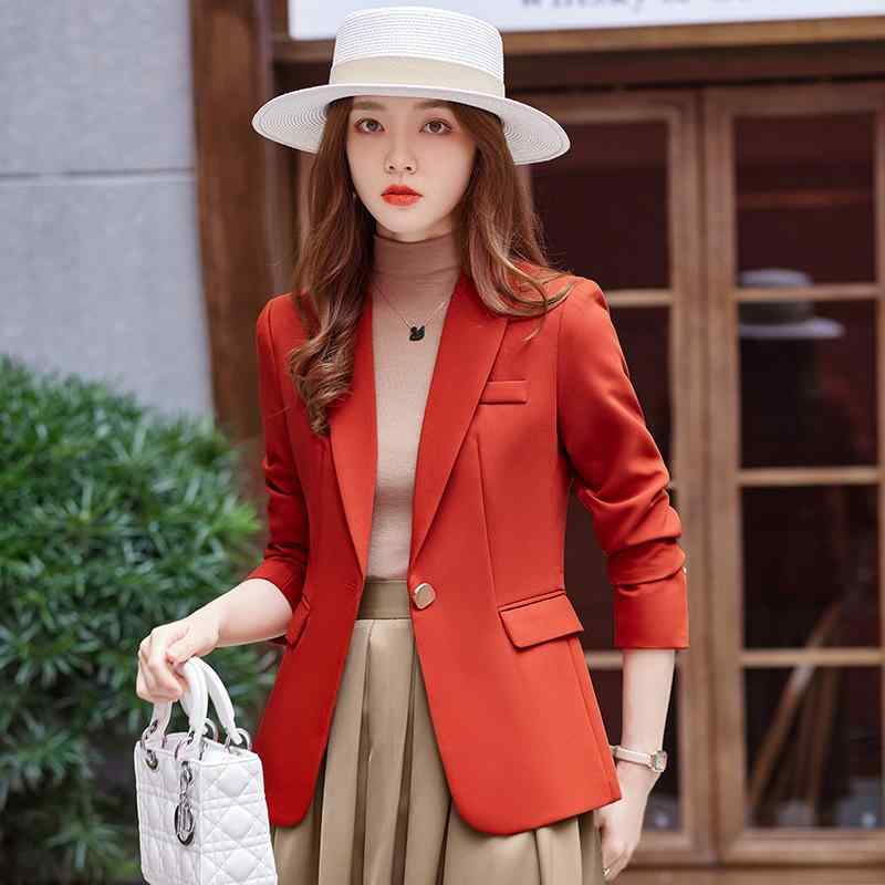 テーラード ジャケット 高級感 レディース マザー ファッション 春 カジュアル 肩パッド ショート ジャケット エレガント スタイリッシュ オフィス ブレザー スリムフィット デイリー